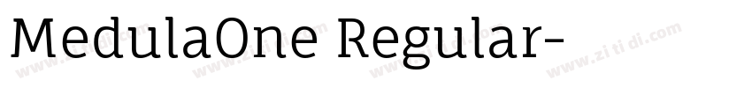 MedulaOne Regular字体转换